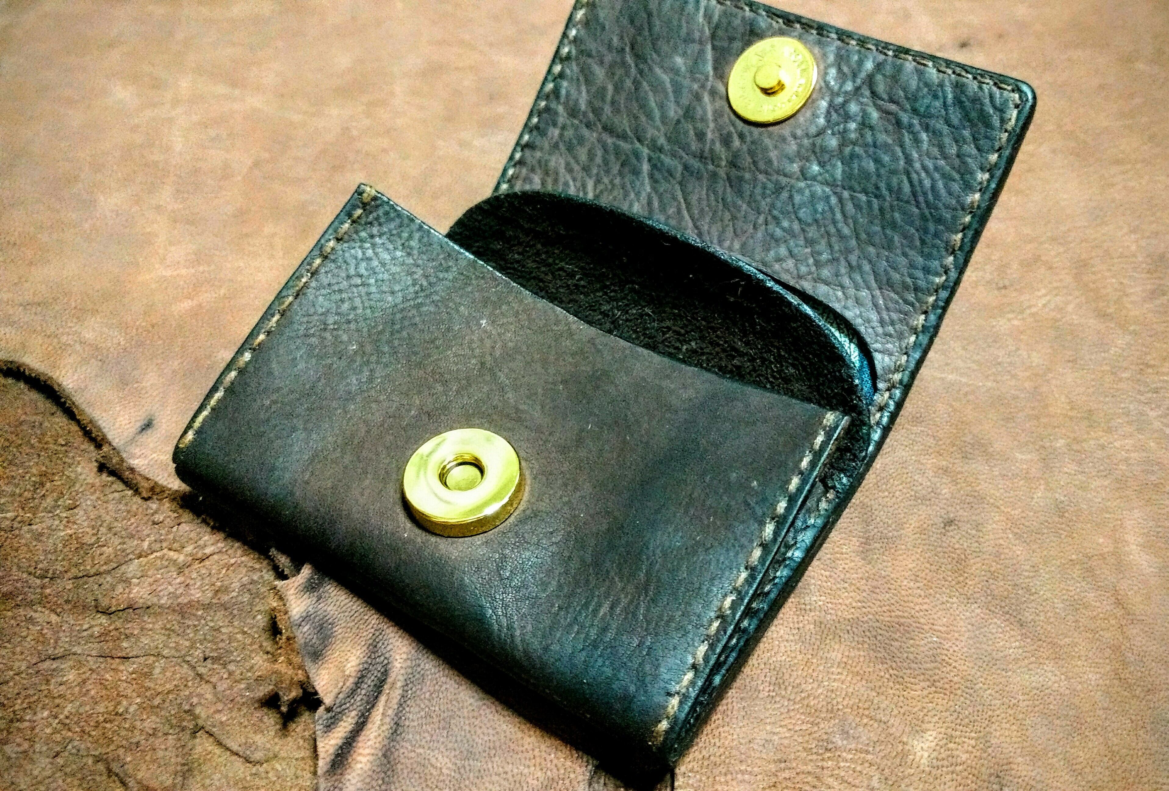 イタリアンレザー小銭入れケース 小物入れ ヌメ革本革 ハンドメイド手縫い イタリアンレザー小銭入れケース 小物入れ ヌメ革本革 ハンドメイド