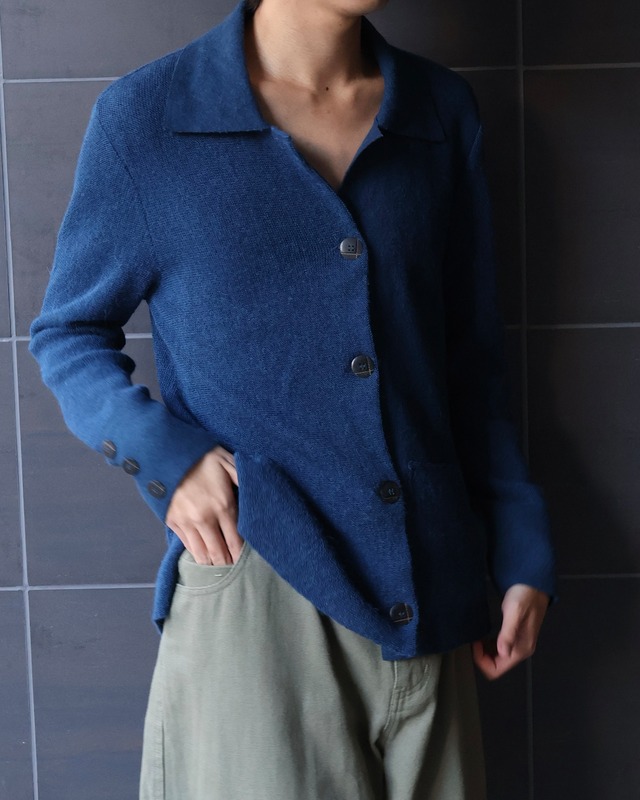 2 pocket shirt knit cardigan