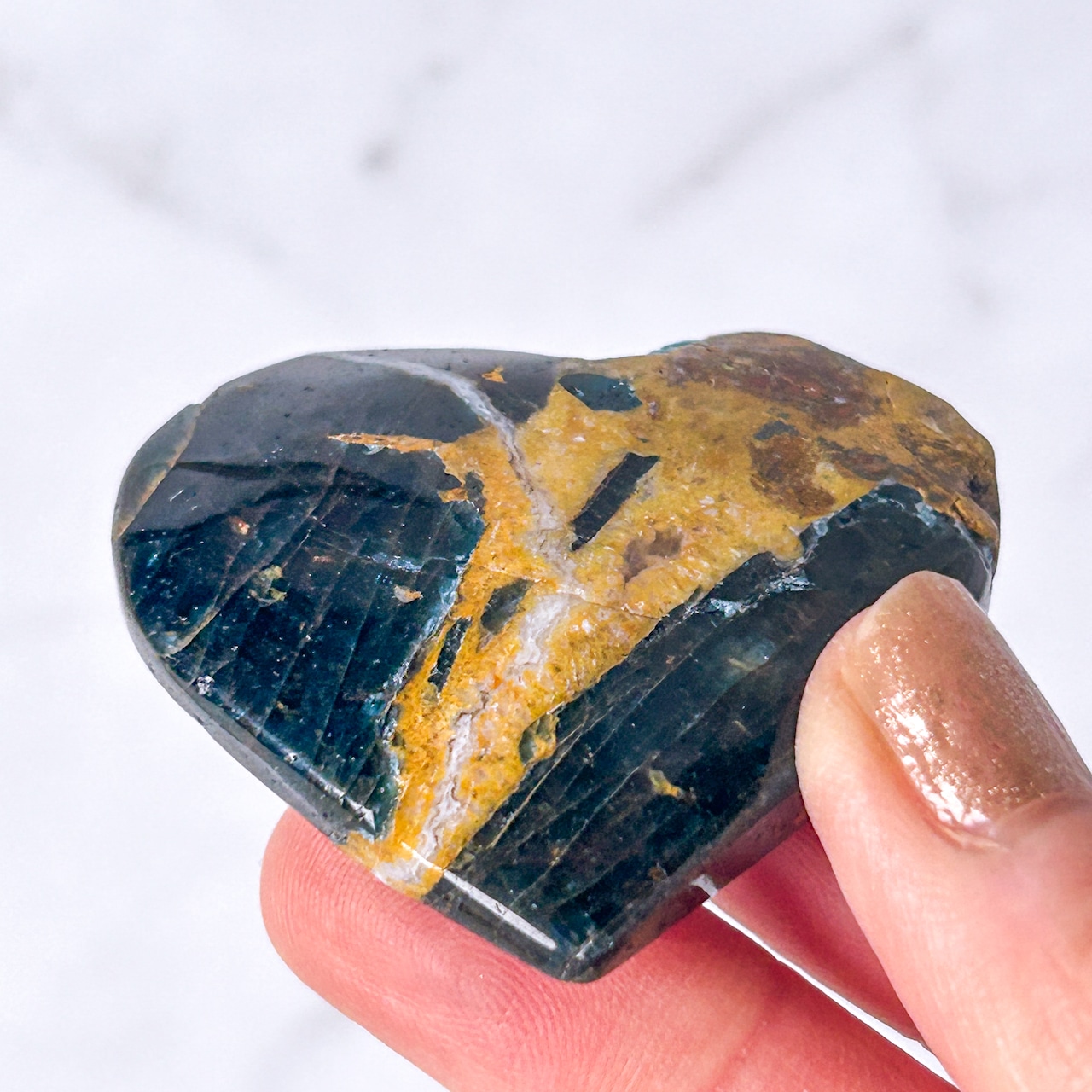 ブルーアパタイト&ピーターサイト ハート