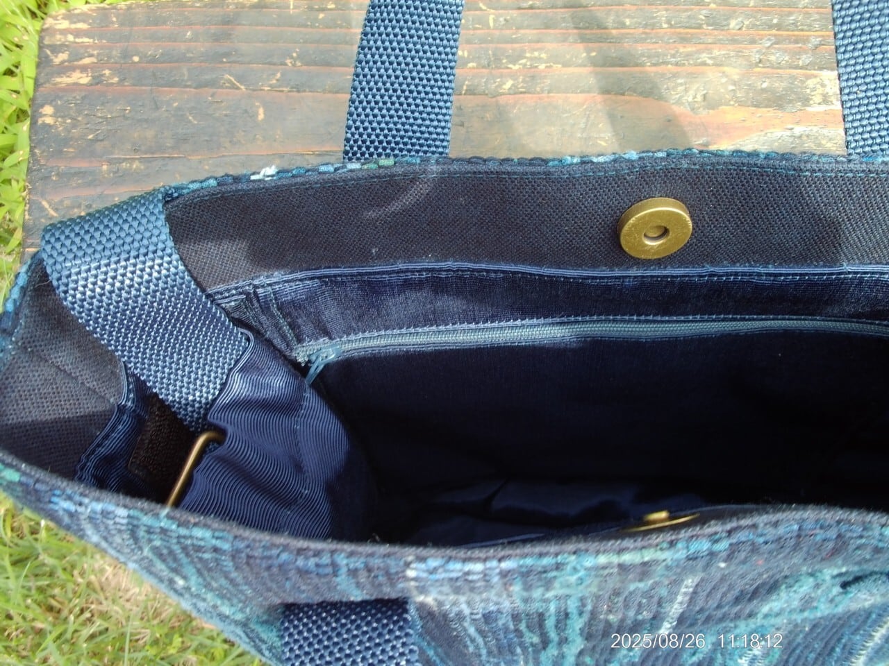 南部裂織保存会創立50周年記念 2wayバック 藍染め布使用