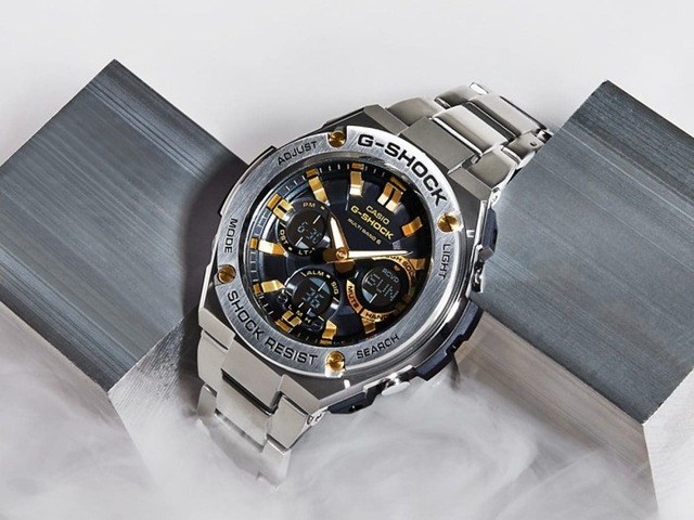 国内正規品 CASIO G-SHOCK カシオ Gショック G-STEEL Gスチール メンズ腕時計 GST-W110D-1A9JF
