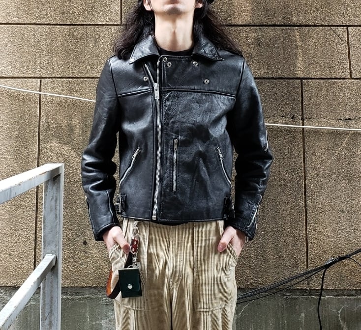 希少  1990s Vintage Leather Biker Pants