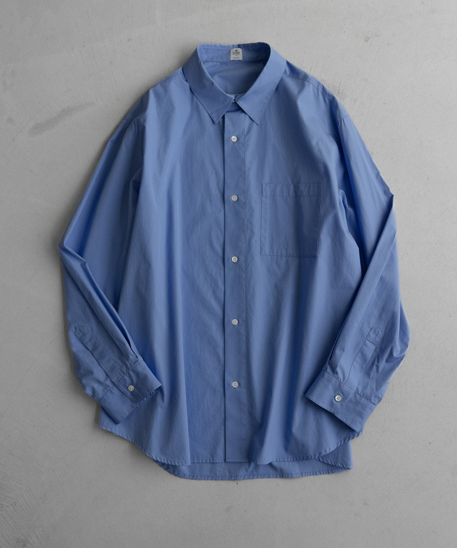 THOMAS MASON】loose basic oversize shirt〈BLUE〉 | remer