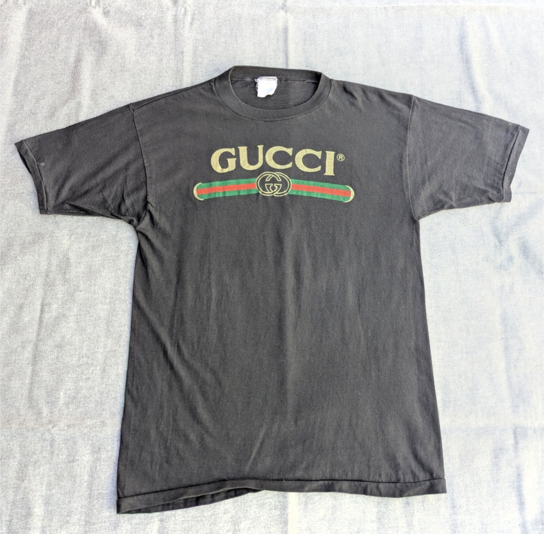 80s bootleg ◯ucci print tee 小岩店