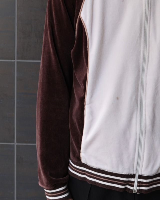 Velour raglan track jacket