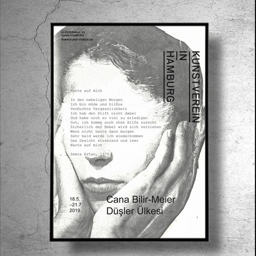 現地完売品！現代美術家『カナ・ビリア』ドイツ現代美術館での2019年個展ポスター