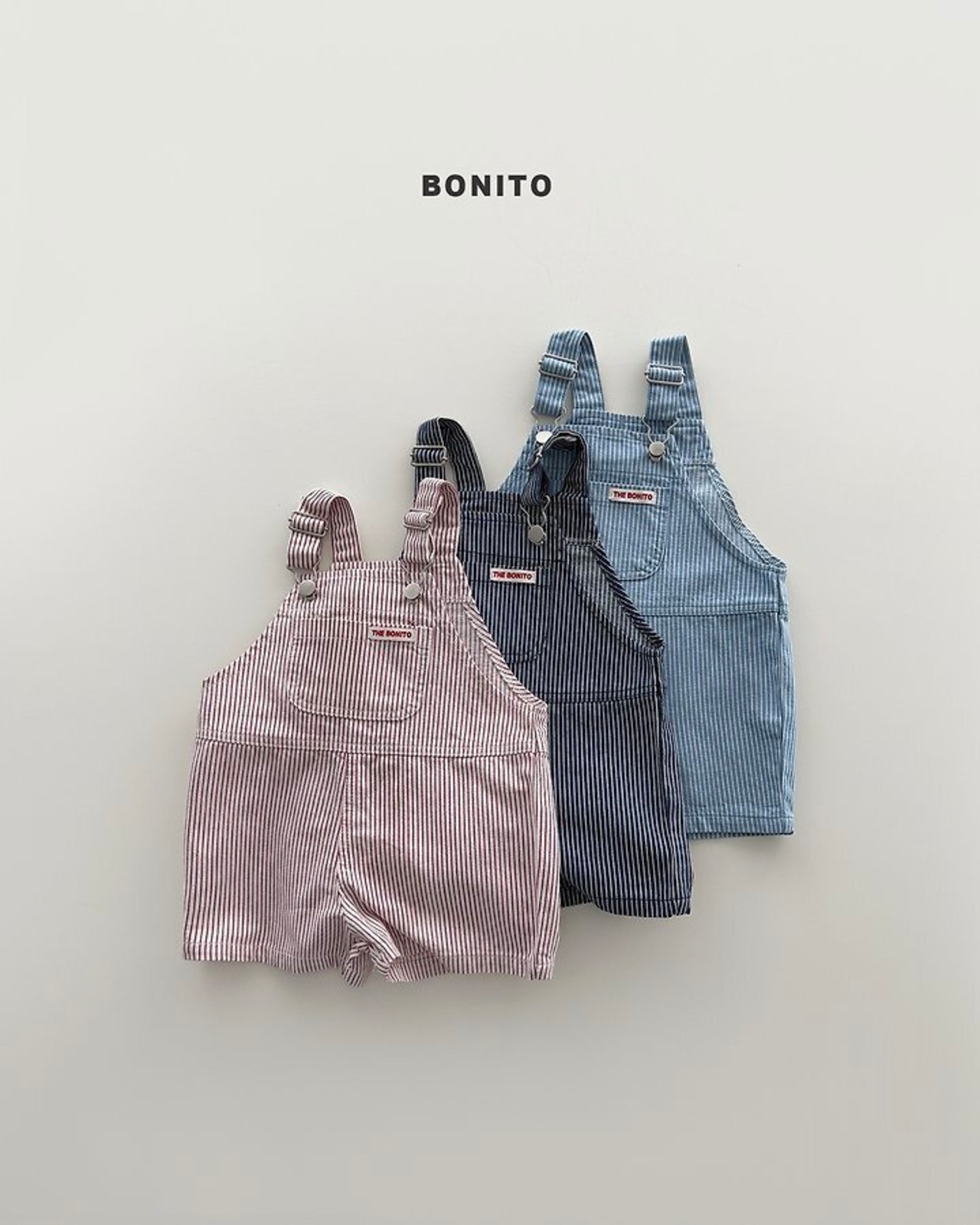 【取寄/韓国直送】BONITO 26/SM ストライプオーバーオール｜夏服｜韓国子供服