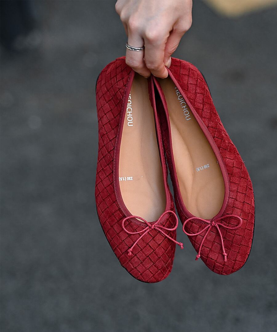 スエード◆フラットバレエシューズ【e-70529】