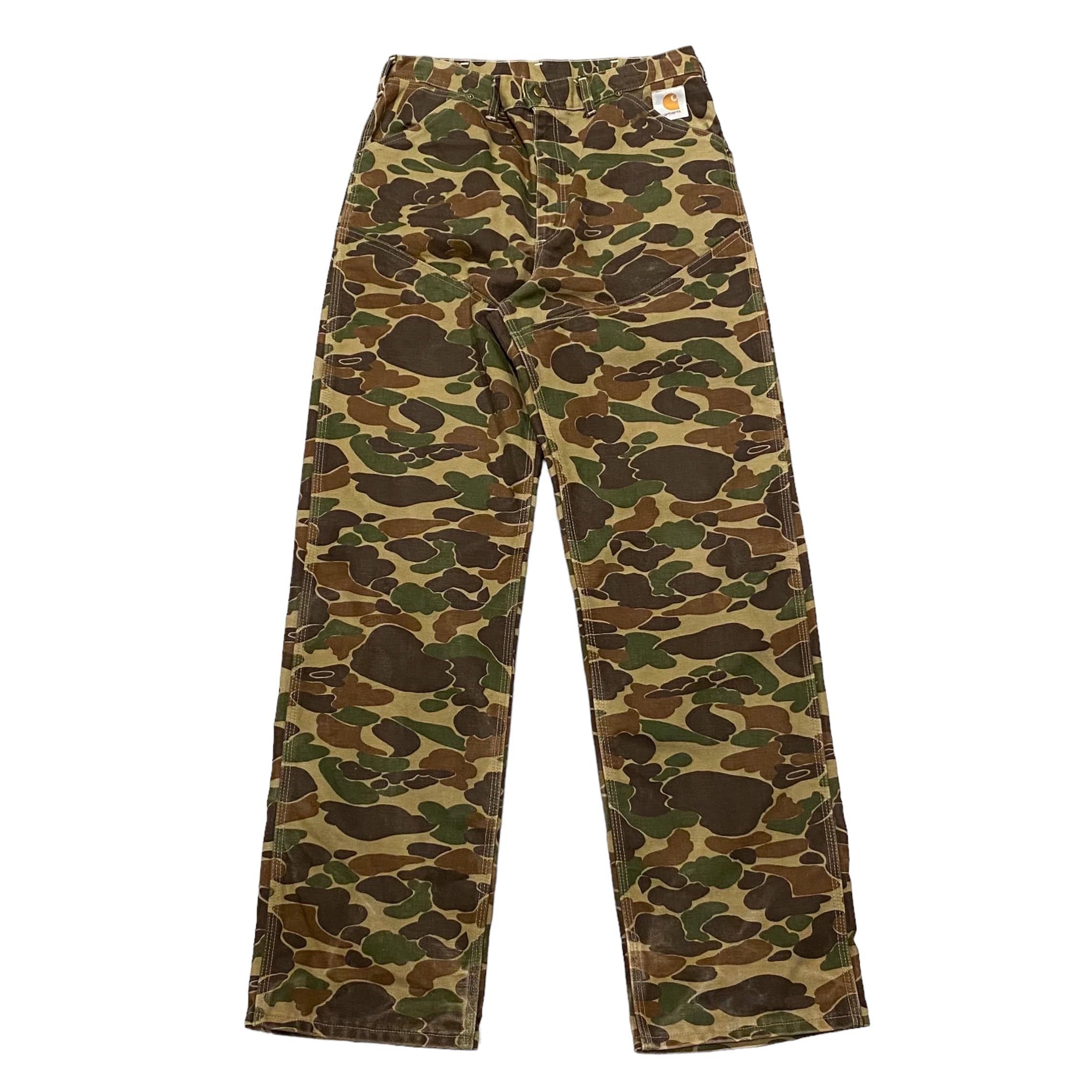 80-90's USA製 Carhartt Duck Hunter Camo Double Knee Pants W32 / カーハート ダブルニー  ダックハンターカモ 迷彩 パンツ ワーク 古着 ヴィンテージ