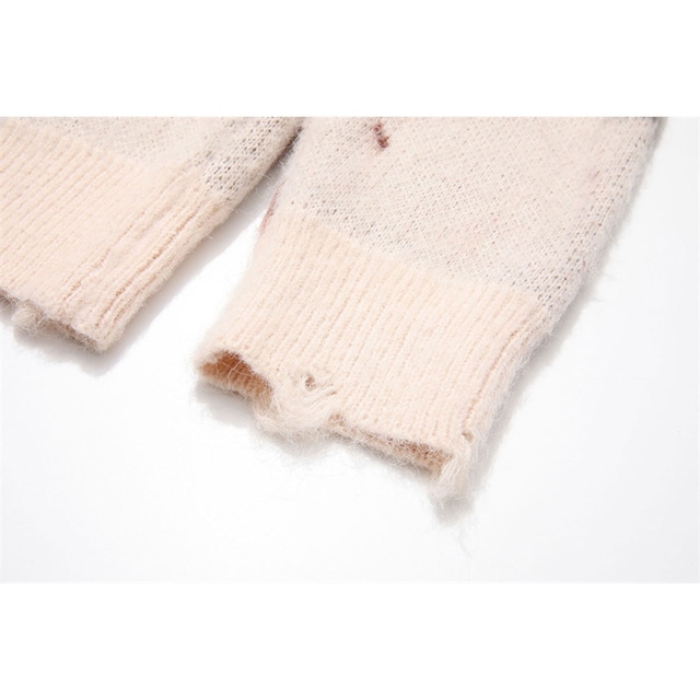 ブラッシュストロークルーズニット 2col R00740