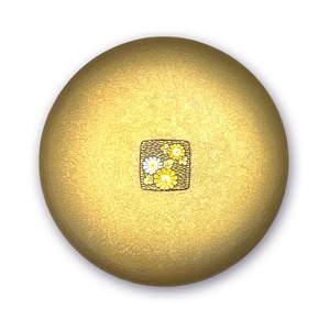 肥後象嵌ボンボニエール丸型 / 金漆 [MGB-2508]