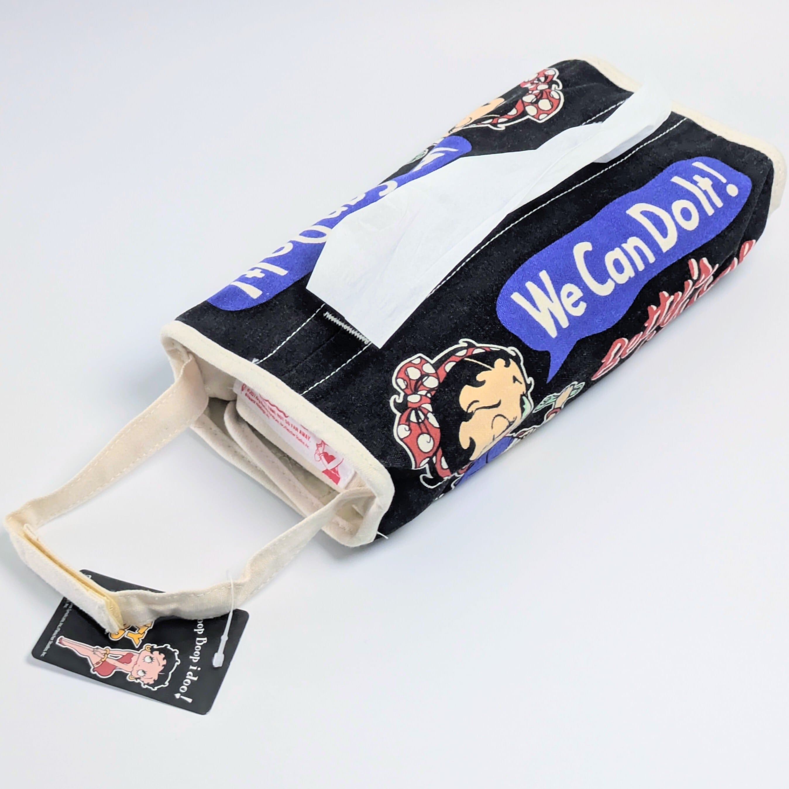 ✨️ティッシュのドレスアップに♡✨️ Tissue Cover / ティッシュカバー 吊り下げ / ティッシュケース【 Betty Boop ( ベティ・ブープ ) 】BLACK