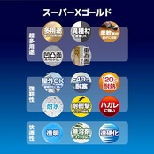 セメダイン(Cemedine) 超多用途接着剤 スーパーXゴールド 10mL 速硬化 透明 屋外OK 垂直面・凹凸面対応 AX-023