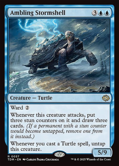 MTG《そぞろ歩く嵐甲羅/ Ambling Stormshell(TDM)》英語