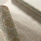 60s フランス 甘い寓話の壁紙 ボタニカル的緑葡萄の実る頃 ウォールペーパー アンティーク