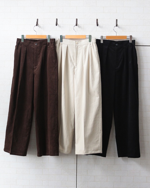 【hunch】11Wコール天 ワイドパンツ　(251090)