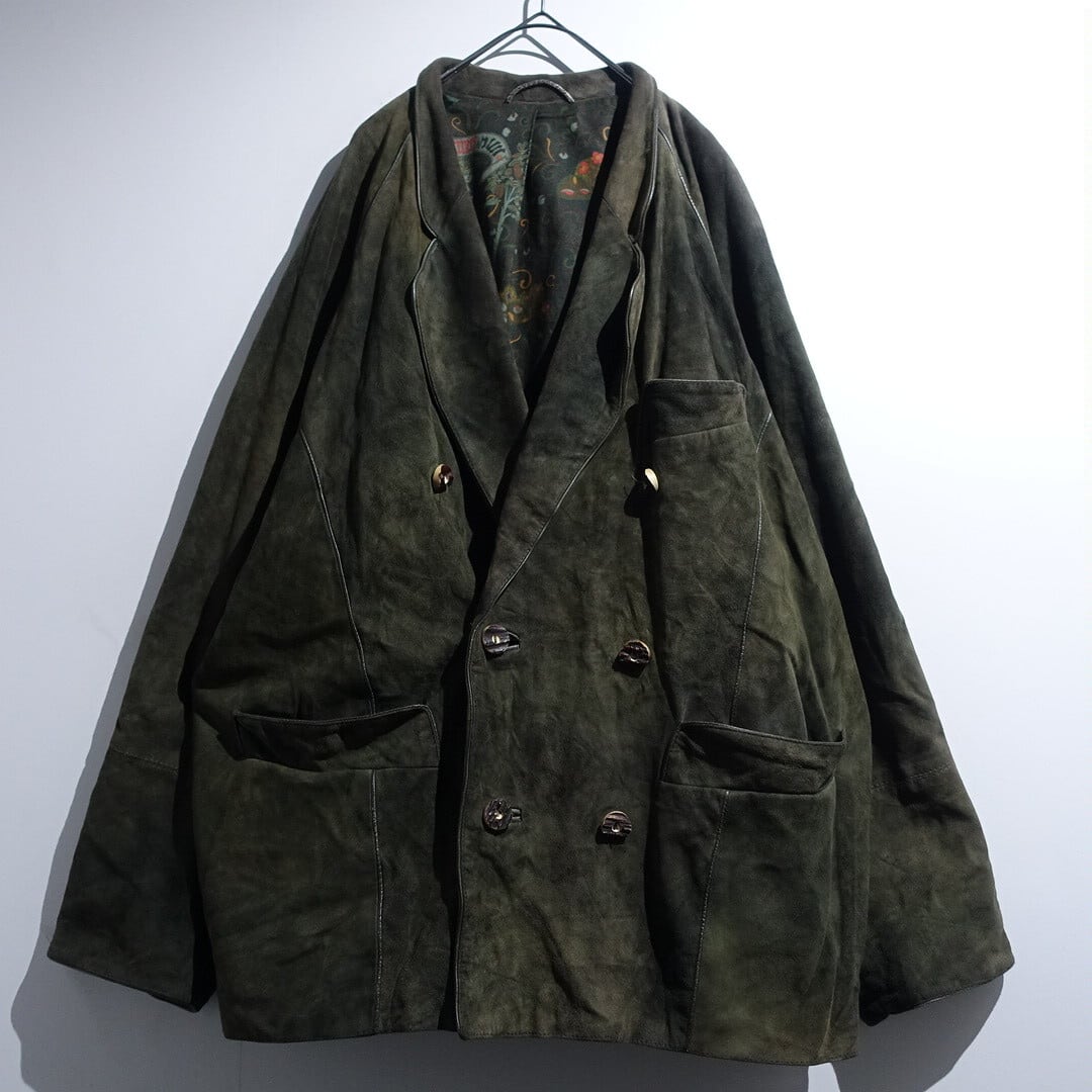 EURO Green Aged Double Tyrolean Leather Jacket