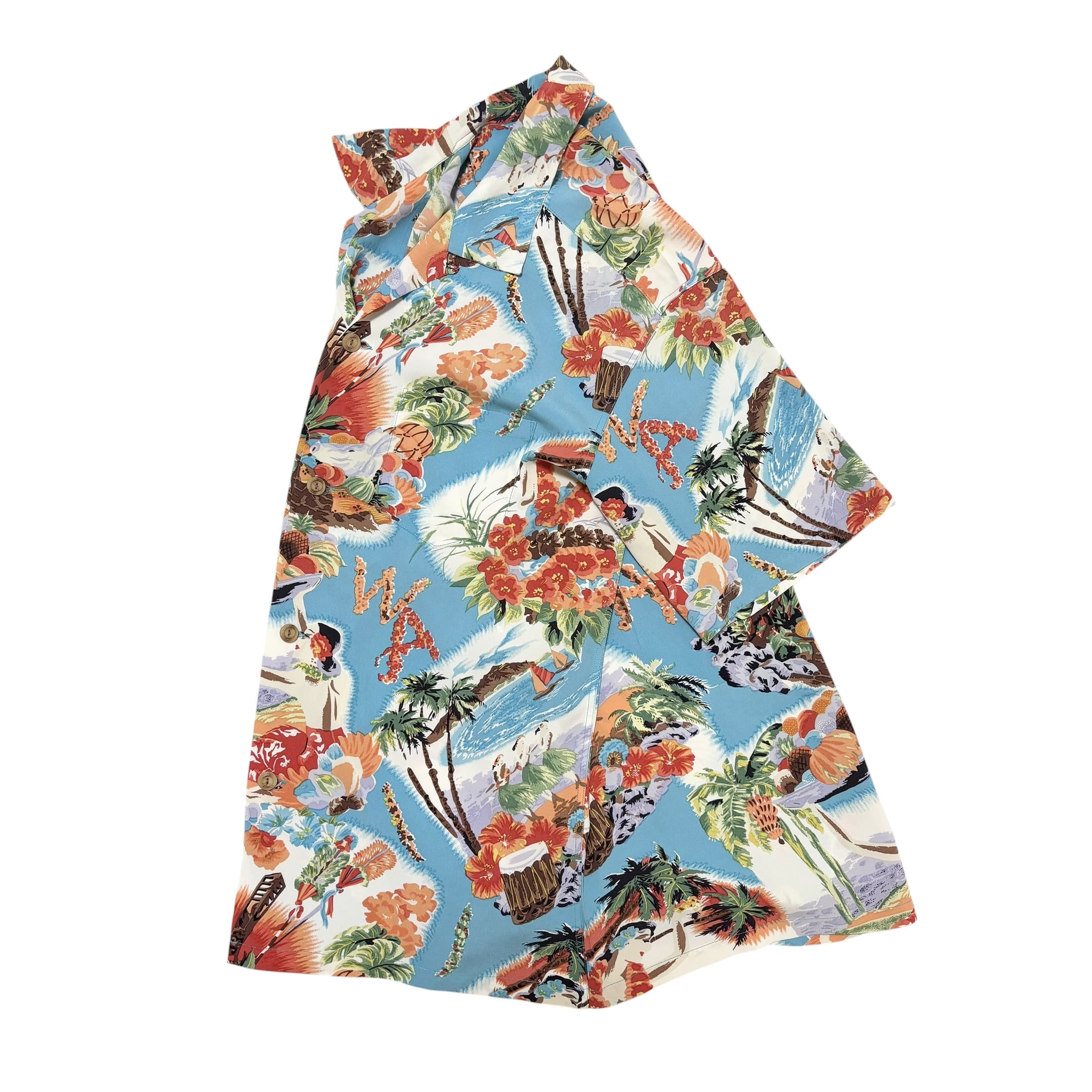 古着 サンサーフ SUN SURF アロハシャツ マッキントッシュメニュー柄