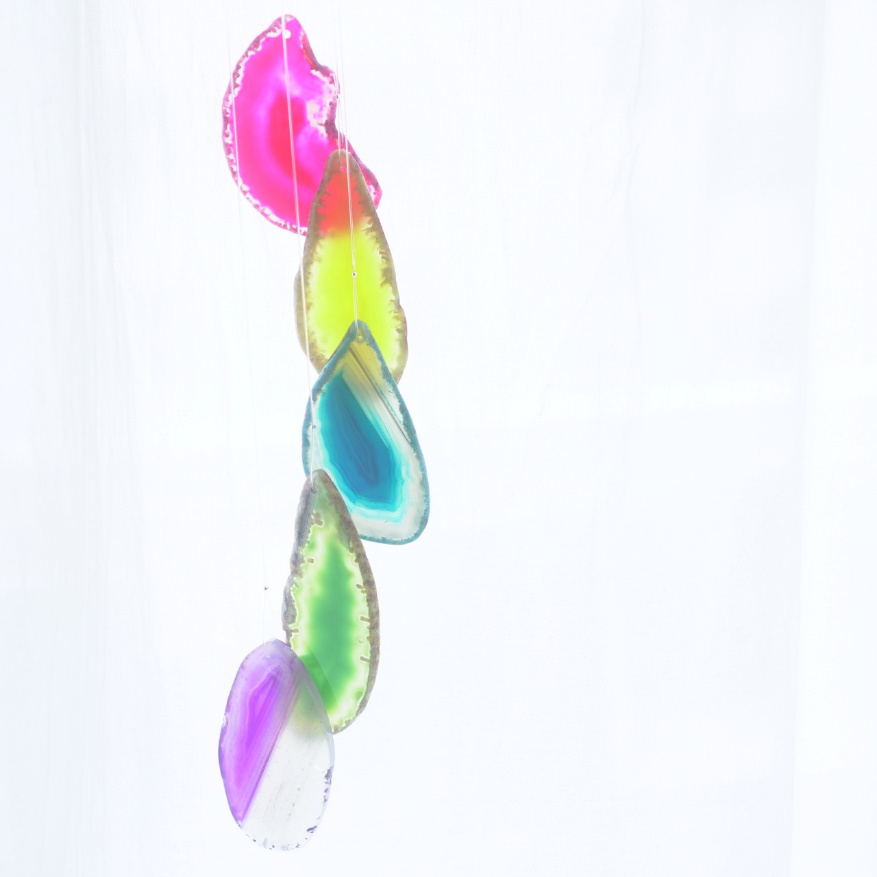 Vivid Rainbow 21 - アゲートヒーリングチャイム / Agate Sun Catcher Wind Chime 804