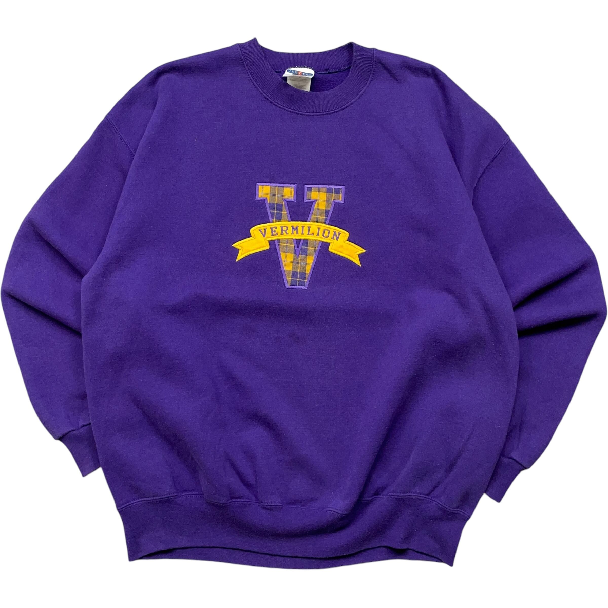 《XL》 JERZEES ジャージーズ スウェット 刺繍 パープル no.4916