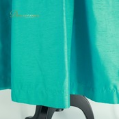 フラダンス 衣装 ワンピース ドレス グリーン系 光沢 無地 シンプル リボン ハワイアン アロハ 緑 高級感 上品 かわいい ダンス衣装 華やか 鮮やか