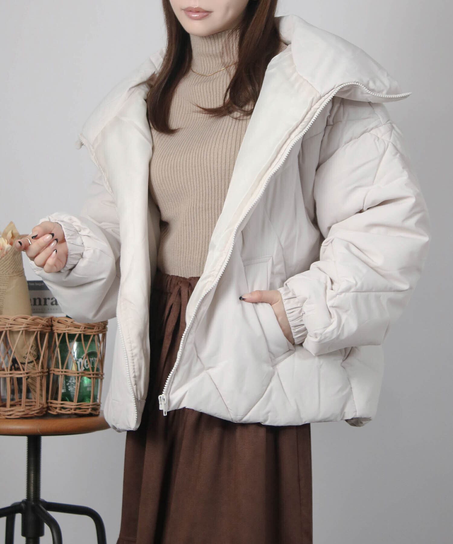 ダイヤキルトBIGカラーブルゾン