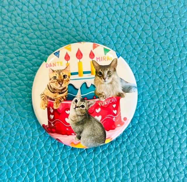 在籍猫スタッフたちのオリジナル缶バッジ♪ 各種 | ねこｶﾌｪなる ｜長野