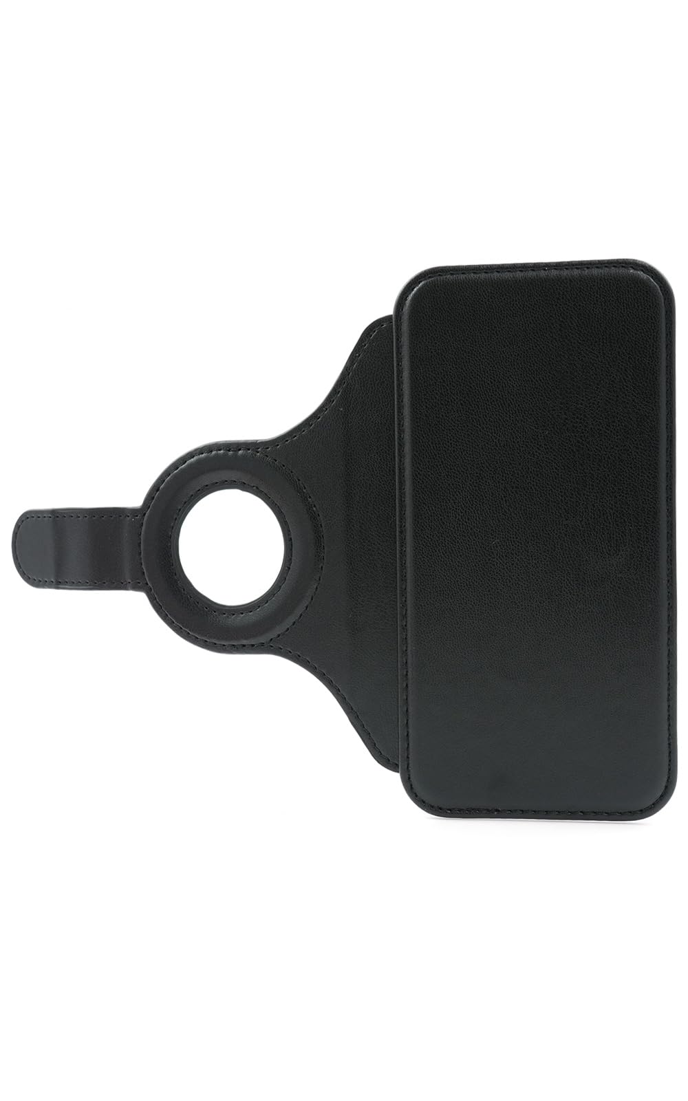 iPhone13/13Pro/14/14Pro/15/15Pro/16 カバー MagSafe対応 左利き対応 カードポケット 着脱簡単 シンプル PUレザー 黒 【 ブラック 】