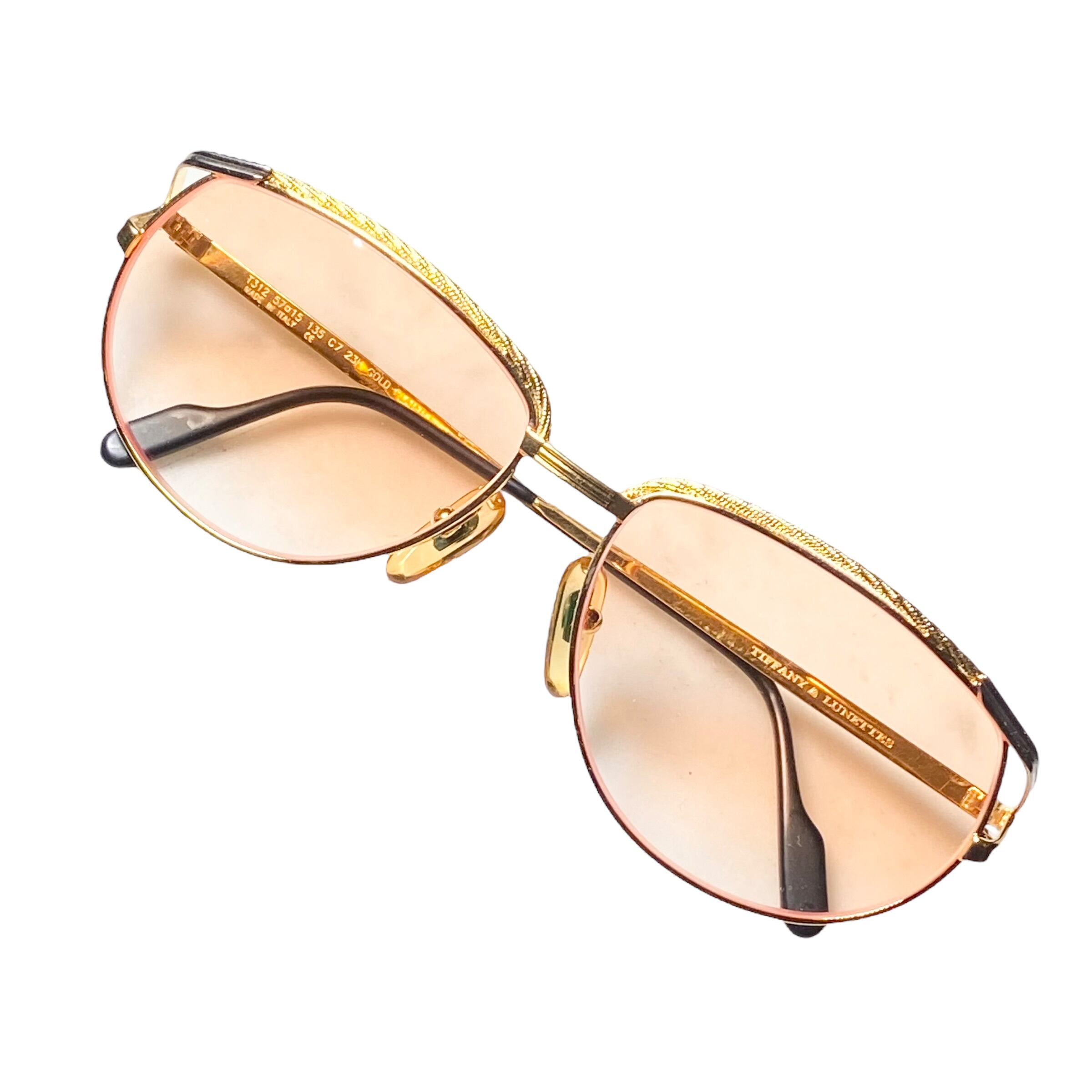 vintage TIFFANY LUNETTES 23k gold plated grasses “T312” | PAY ID