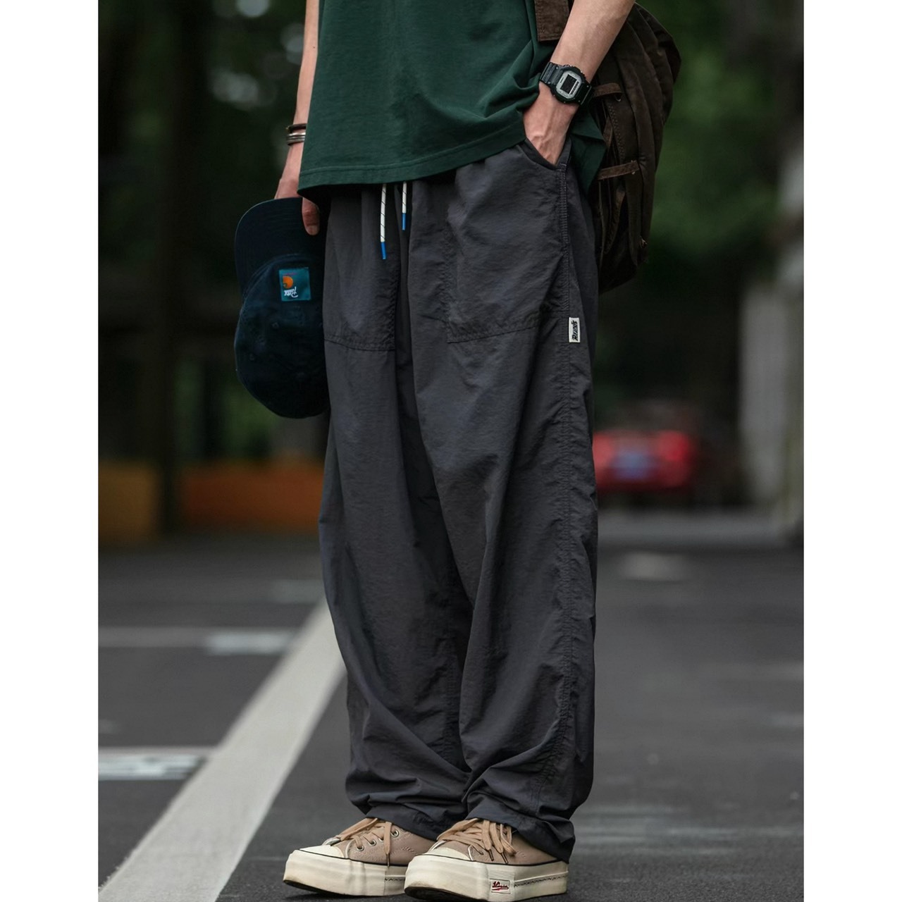 Cinched hem wasy wide pants 1430 - 10