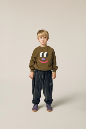 the campamento/Grey Velour Jogging Trousers