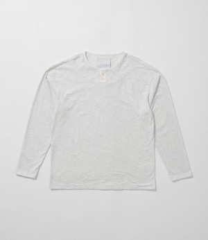Circle layered long sleeve T-shirt -ash gray <LSD-BC3T3>