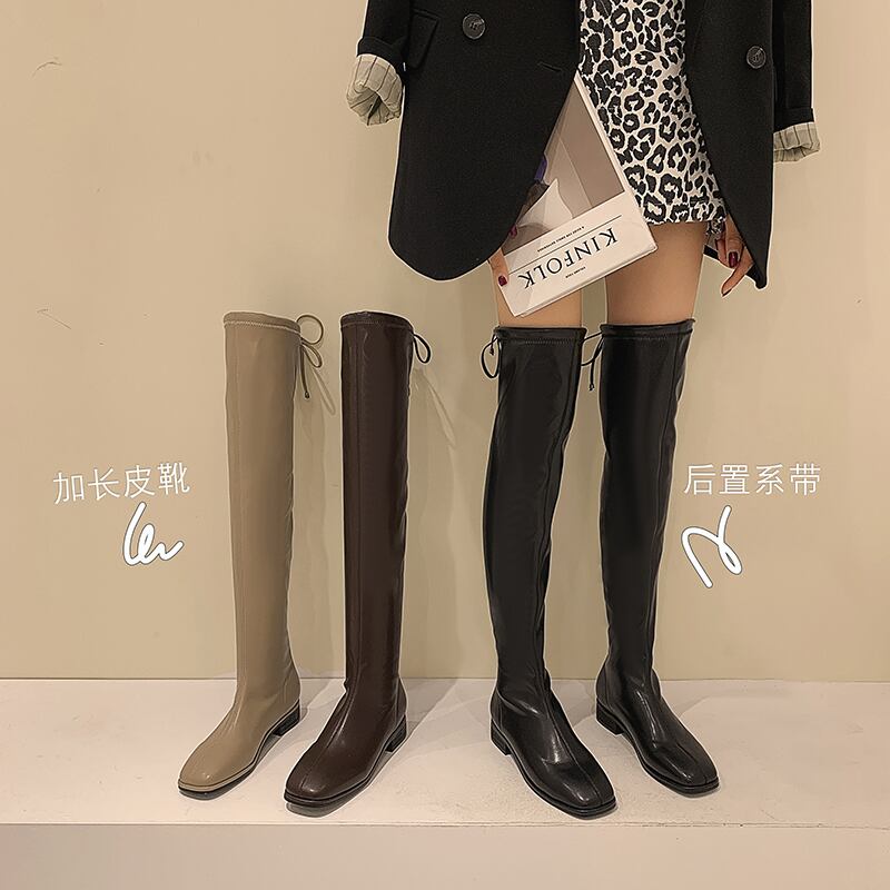 薄手ブーツベルベットレッドカジュアルスリーブ 靴 シューズ スクウェア フェイクシューズ49630466054