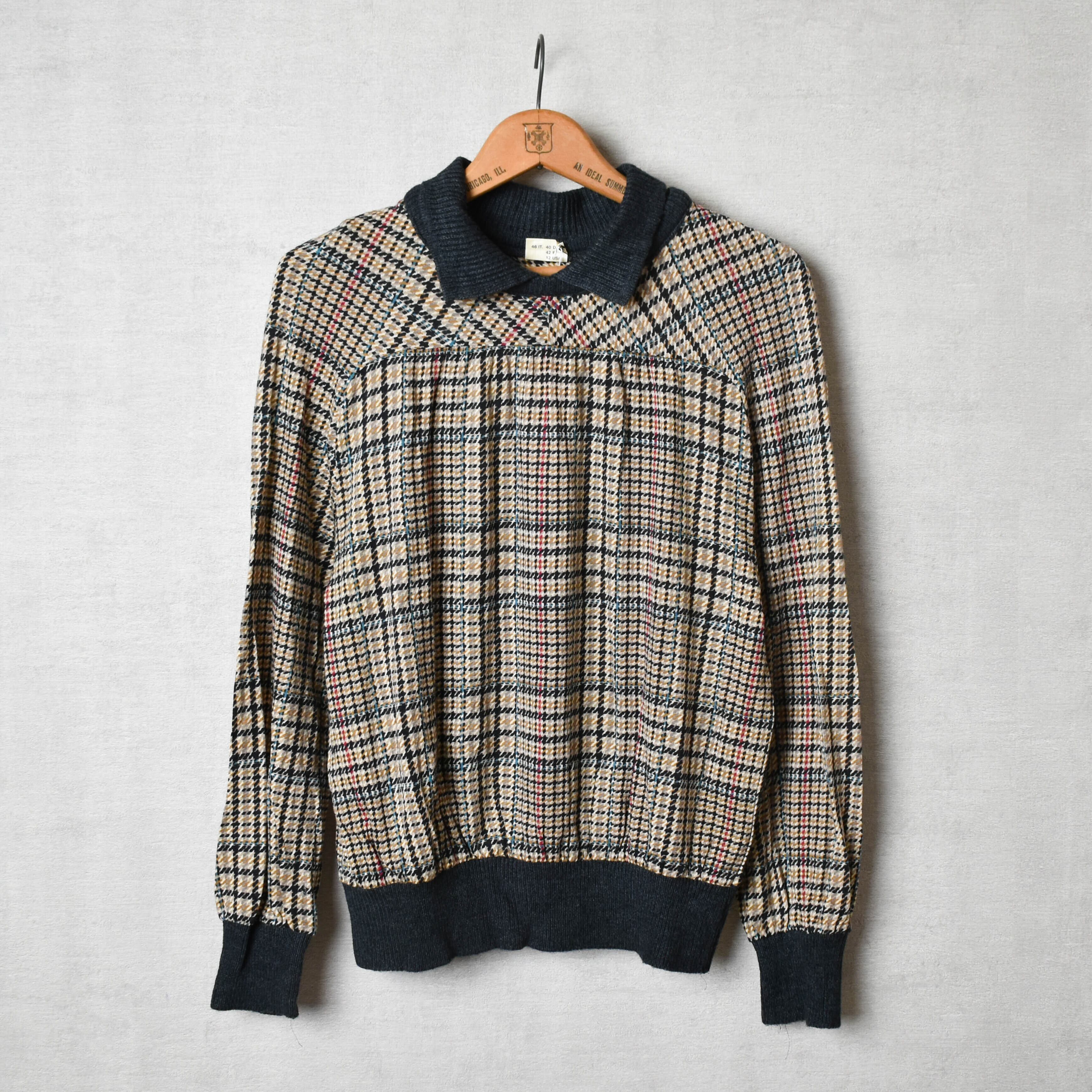 [USED] made in ITALY chidori knit shirts