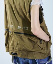 バックペイントミリタリーテックジャケット (BEIGE)　CQ-46063