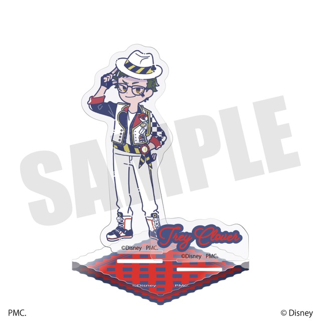 ディズニーツイステッドワンダーランド れとぽぷ アクリルスタンド ハーツラビュル寮 Eトレイ・クローバー