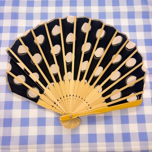 【Ripple】シェル扇子 22cm ドット