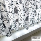 【受注生産】カフェカーテン PEANUTS スヌーピーがいっぱい 幅120×丈45cm 95208