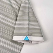 TOURSTAGE ツアーステージ ゴルフ ボーダー柄 BD 半袖 ドライ ポロシャツ サイズ M /メンズ/グレー