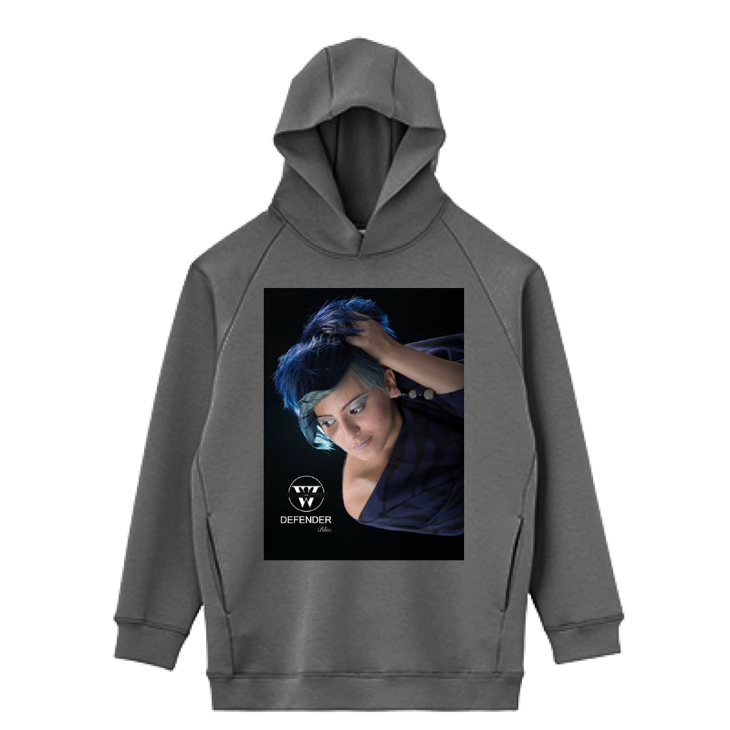 LIFEMAX 10oz ドライストレッチプルオーバーパーカー（両面印刷）