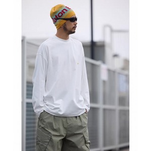 Smiley patch long sleeve tee 1053