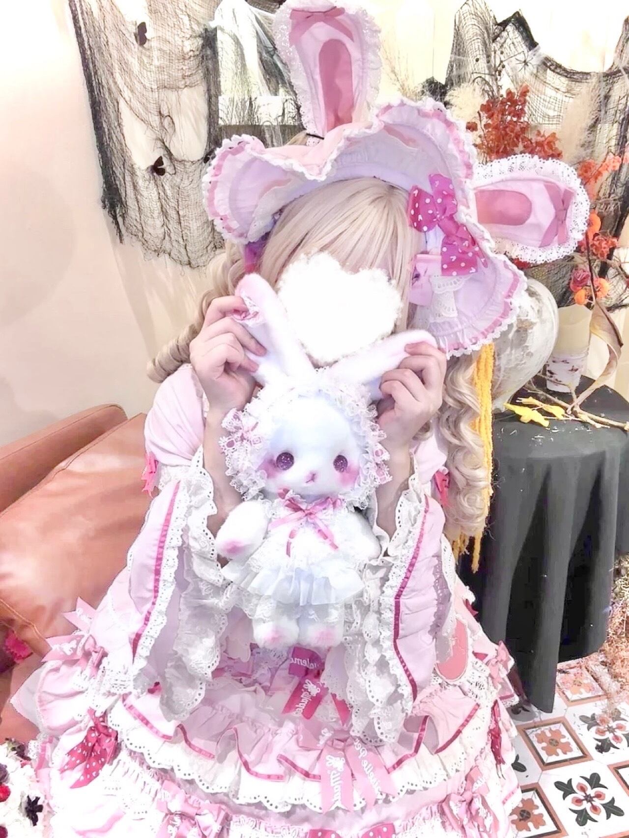 ♡ Princess たちみみうさぎ ぬいぐるみポシェット pink