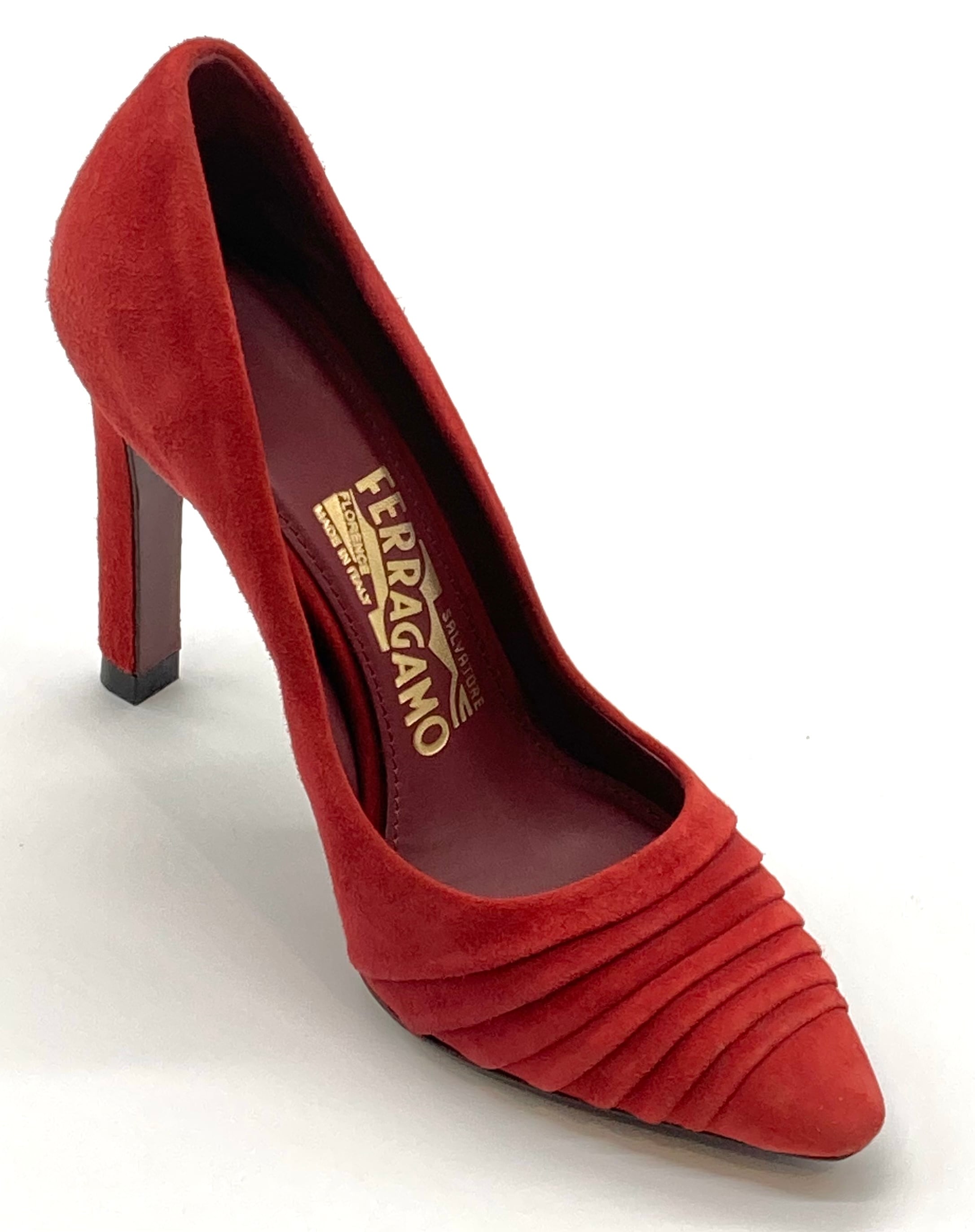 フェラガモ スエードパンプス パンプス グレー パンプス スウェード