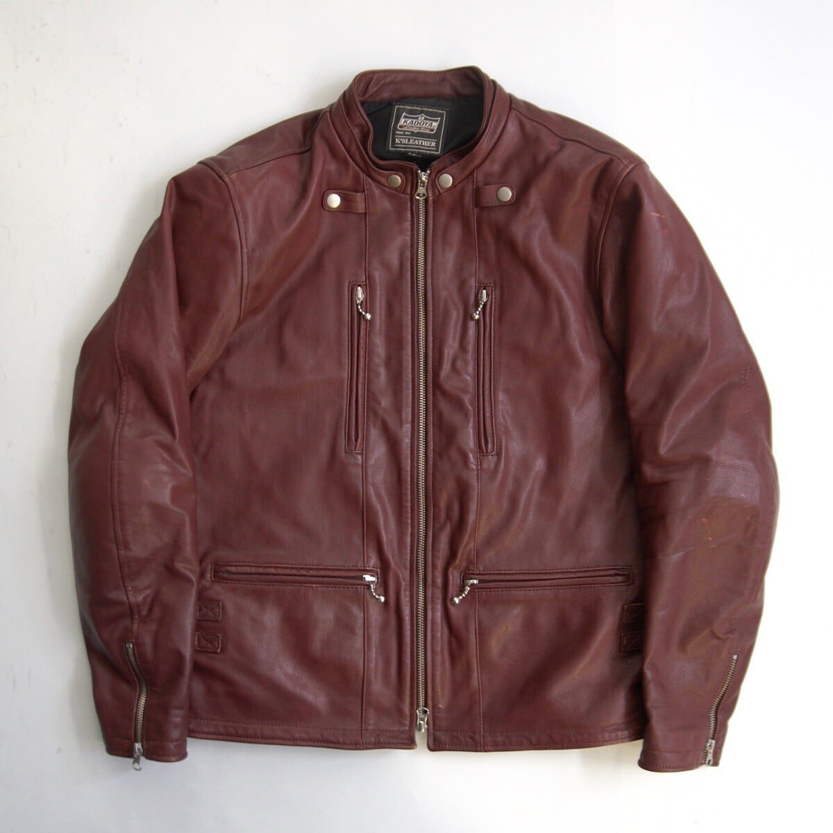 雰囲気抜群】HAROLD'S GEAR【レザー モーターサイクルコート】M ダーク