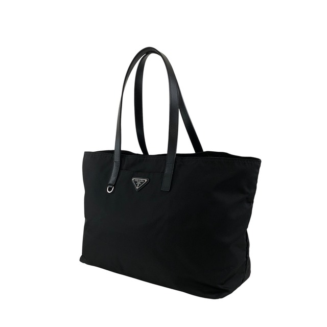 PRADA プラダ ハンドバッグ ブラック トライアングルロゴ ナイロン トートバッグ vintage ヴィンテージ オールド gy3es2