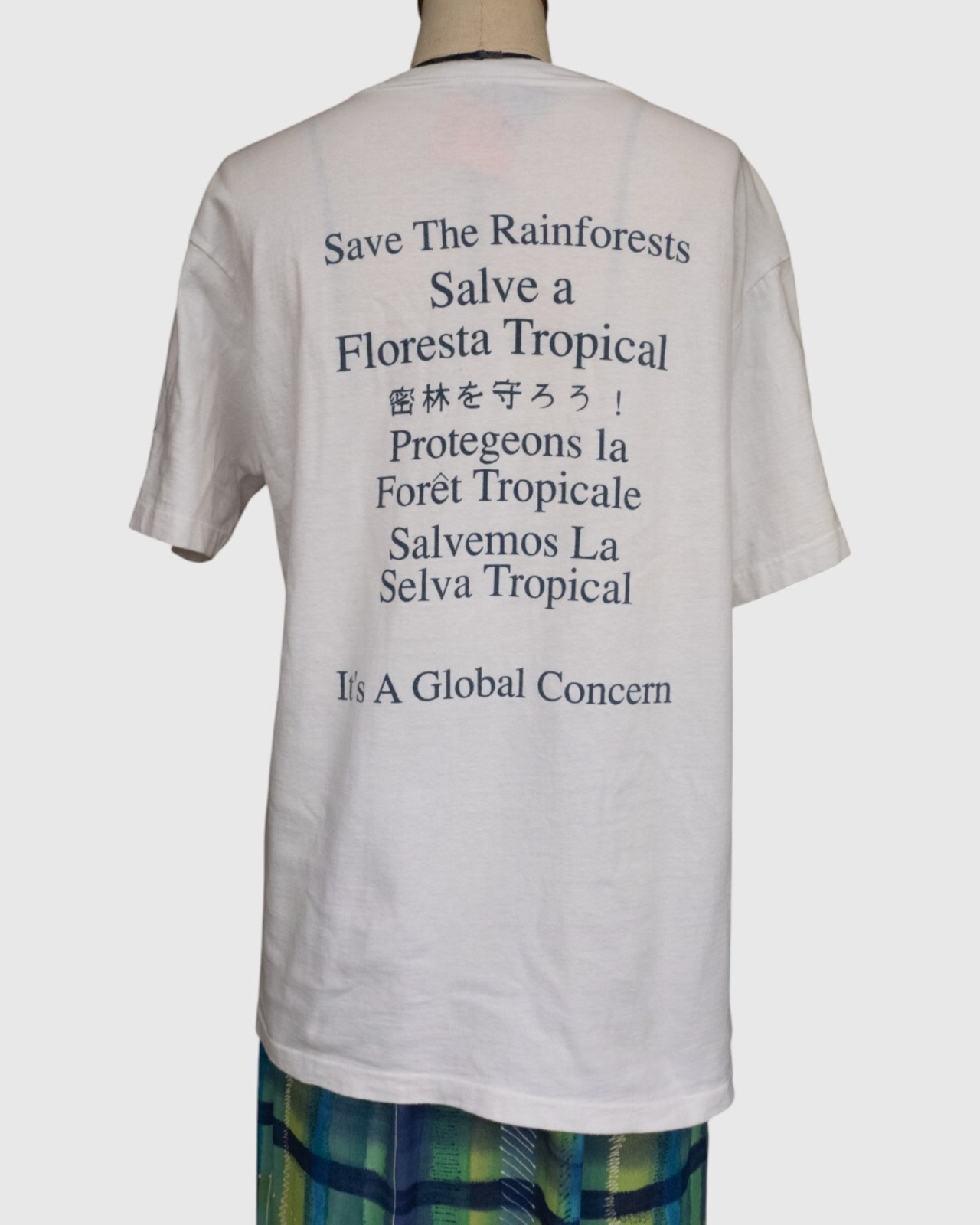 【古着】 ”Rainforest Alliance” 熱帯雨林保護 アートT - 4