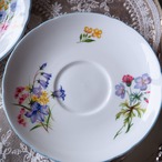 美品　英国シェリー　ワイルドフラワー　ブルー　トリオ　F3 thumbnail 8