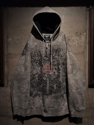 【Caka】“Ecko Unlimited” Graffiti Art Design Zipup Hoodie