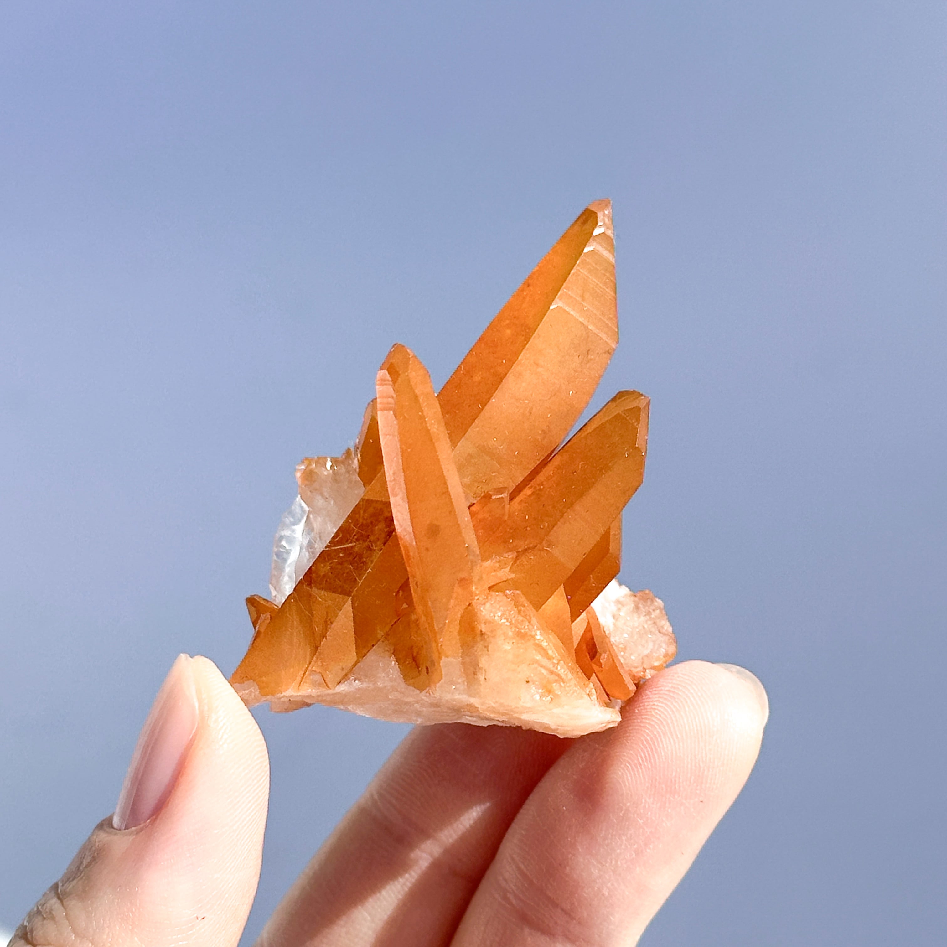 ミナスジェライス産タンジェリンクォーツ クラスター52◇ Tangerine