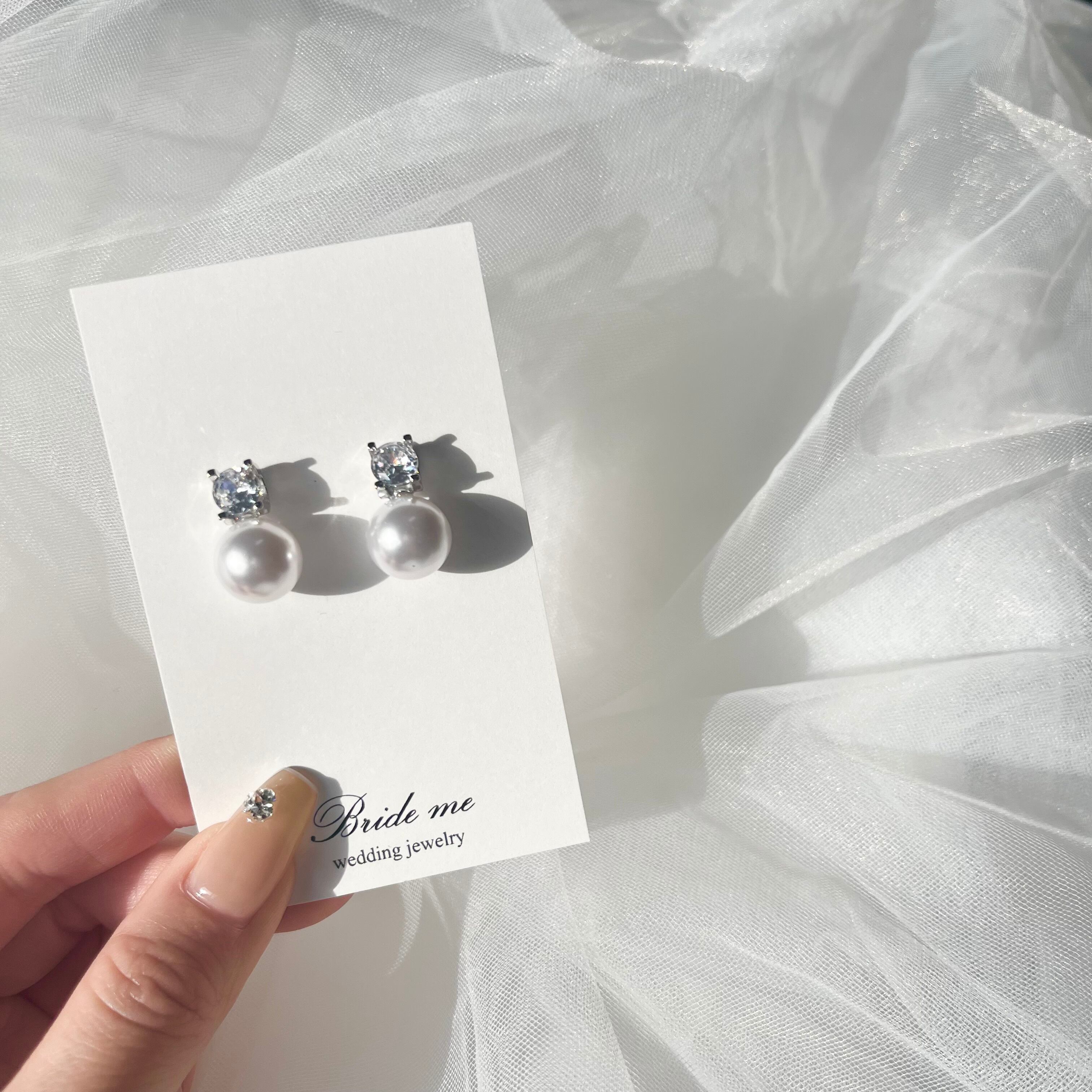 【ZP-17】キュービックジルコニア ピアス(レンタル)